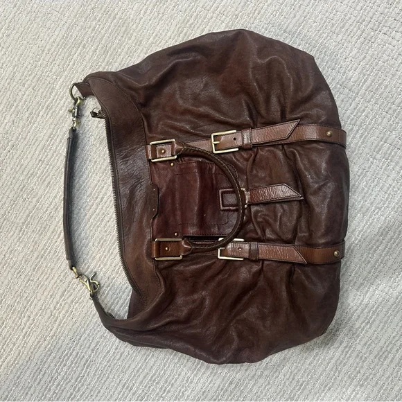 Botkier Brown Leather Shoulder Bag - Picture 4 of 5